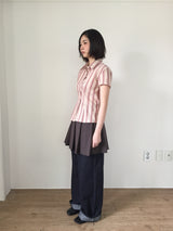 String Flare Check Shirt (3color)