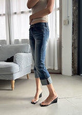 ROLL-UP CAPRI JEANS (S-L)