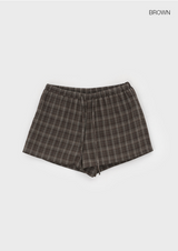 [MADE] Silty Check Banding Short Pants
