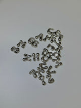 Puffy initial necklace (2BALL)