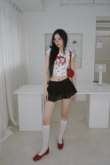 ハート,レッド,ラブ,キューティー,半袖Tシャツ