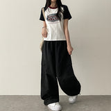 ロックレットカラーラグラン半袖Tシャツ