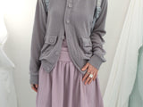 Shirring Flared Dress