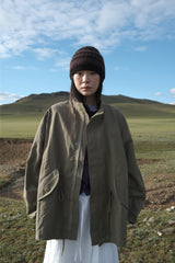 Regular half-neck night jacket (3color)