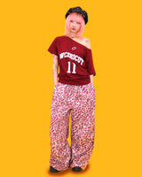 ビビットレオパードワイドパンツ (2color)
