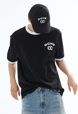 OCYN ベーシック 6パネル キャップ ブラック