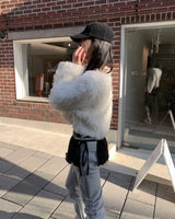 ヘアミニカーディガン