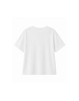 ネリネレースリボンハーフスリーブTシャツ ホワイト