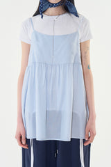 Roni button back bustier top