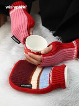 Autumn and winter hot water bottle gloves niche practical gifts