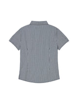 CHECK BLOUSE NAVY