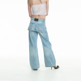 overskirt bilayer jeans