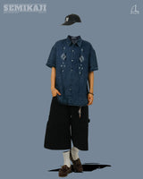 RT Diamond Denim 1/2 Shirt