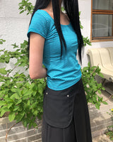 コーター ストライプ ショートスリーブ Tシャツ