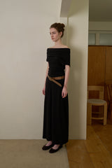 Comfort off-shoulder top_black