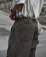 MP WASHED CURVED PANTS BR