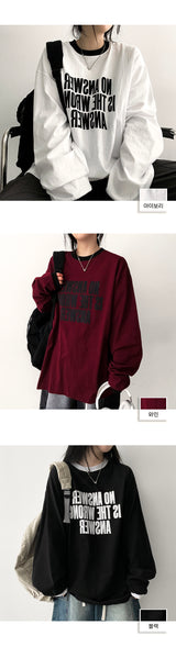 バズカラードロングスリーブTシャツ