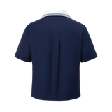 13DE MARZO Bear Sailor Collar Shirt