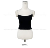 [U-BASIC] Ainey Back Crop Ribbed Sleeveless