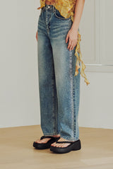 Twinkle Straight Denim Pants (BLUE)