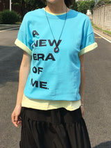 New Era Lettering Cropped Short-Sleeve T-Shirt (5c)