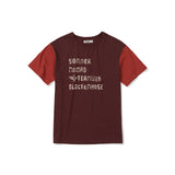 グリフ ハーフ Tシャツ / クレイ バーガンディ