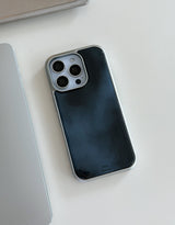 [MADE]ミスティ ティールシルバーエポキシ iPhoneケース