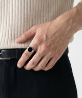 NR-303 Round Onyx Signet Surgical Ring