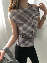 Check halter latyered T