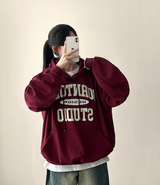 ノアレタリングポイントカジュアルオーバーフーディー