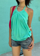 LINE MICRO DENIM SHORTS
