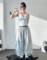 Grade Nylon Cargo Balloon Pants 4color