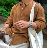 Hyper Essential Overfit Linen Shirt