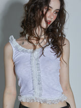 FRILL SLEEVELESS TOP