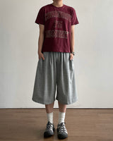コイ スラブ クロップ プリンテッド ショートスリーブ Tシャツ 3C