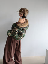 [UNISEX] リバーシブルカモフラージュフーディージャケット
