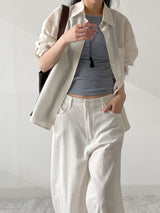 Roll-up Tencel Loose Fit Shirt