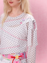 Best Day Ever Sheer Top (White)