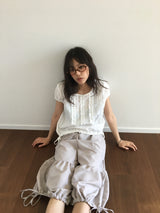 Shirring harem pants 