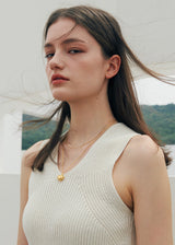 [925 silver] Un.silver.95 / cerise necklace (gold)