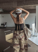 Lip cargo stopper Bermuda pants
