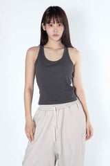 Soft Rib Tank Top (Dark gray)