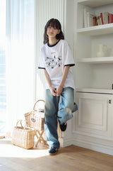 26SS★ Cats Music Ringer Short Sleeve Tee