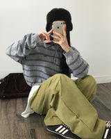 [ORIGINAL] ROSE Pintuck Cotton Pants