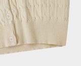 FOB Cable Knit Round Cardigan