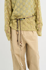 Beaded Ethnic String Belt