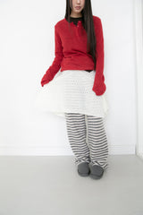 knit wool flare skirt(3colors)