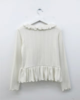 Mohave Frill Knit Cardigan (2 Colors)