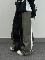 Washa denim mix pants