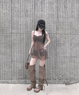 レオパードシャーリングワンピース (2colors)